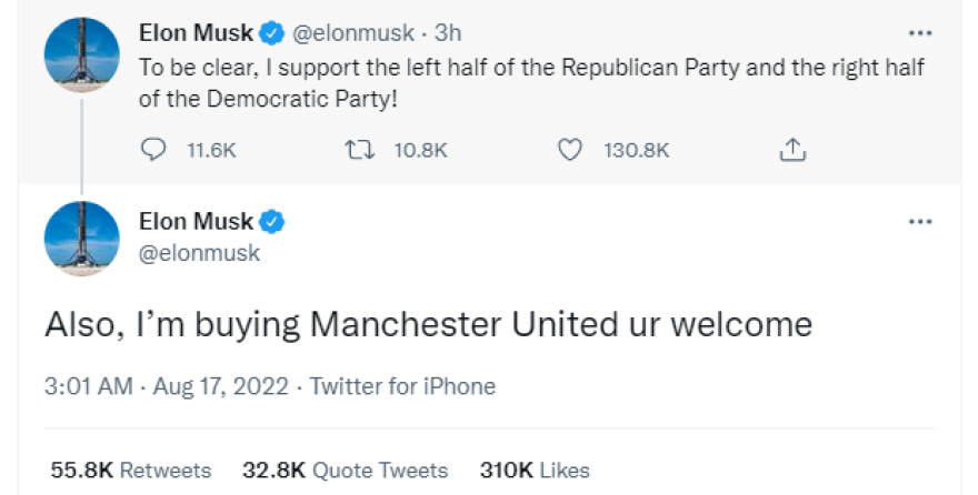 Έλον Μασκ: Αποκάλυψε μέσω Twitter πως… «αγοράζει την Μάντσεστερ Γιουνάιτεντ»