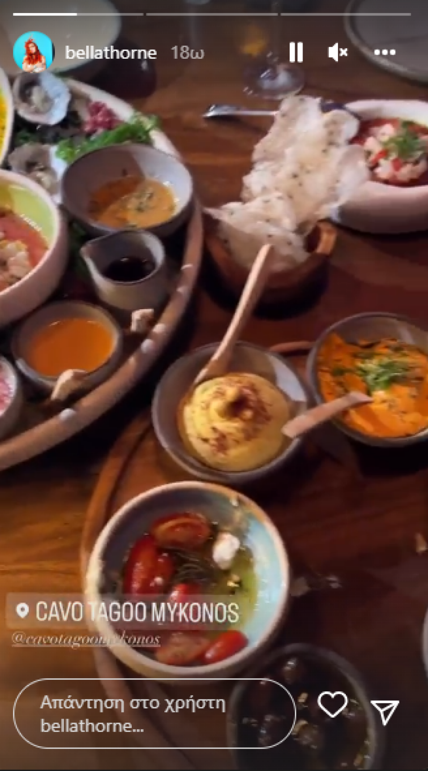 Μπέλα Θορν: Βρίσκεται στη Μύκονο