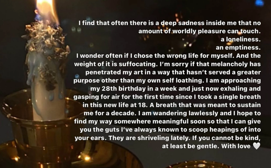 Halsey: «Συχνά αναρωτιέμαι αν διάλεξα λάθος ζωή, είναι ασφυκτική»