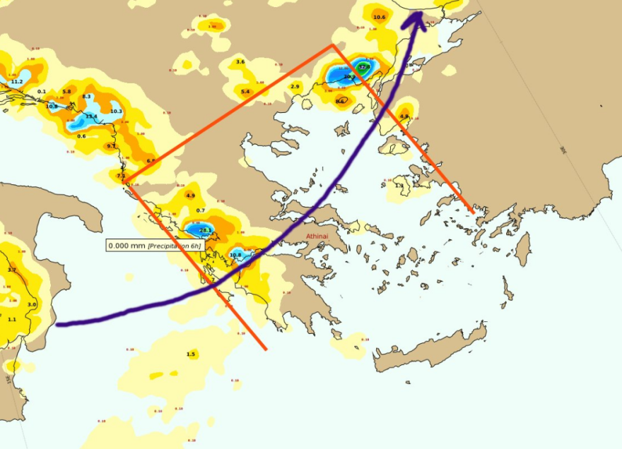 Καιρός αύριο: Προειδοποίηση του meteo για κίνδυνο ανεμοστρόβιλων στο Ιόνιο - Νέοι χάρτες