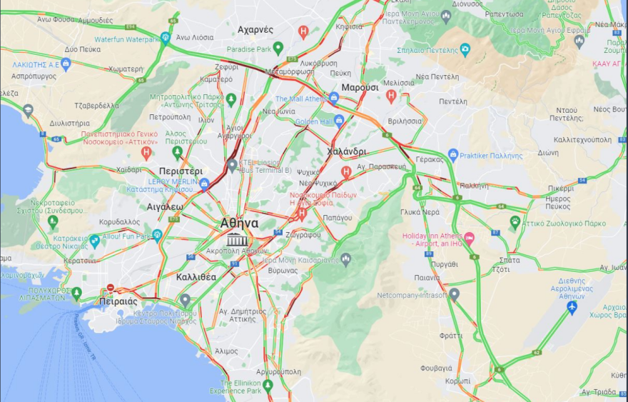 Κίνηση τώρα: Μετ' εμποδίων η κυκλοφορία σε αρκετούς δρόμους - Ποιους να αποφύγετε