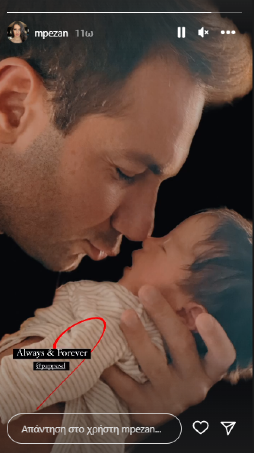 Άννα Μπεζάν: Το στιγμιότυπο με τον Δημήτρη Παππά και τη νεογέννητη κόρη τους