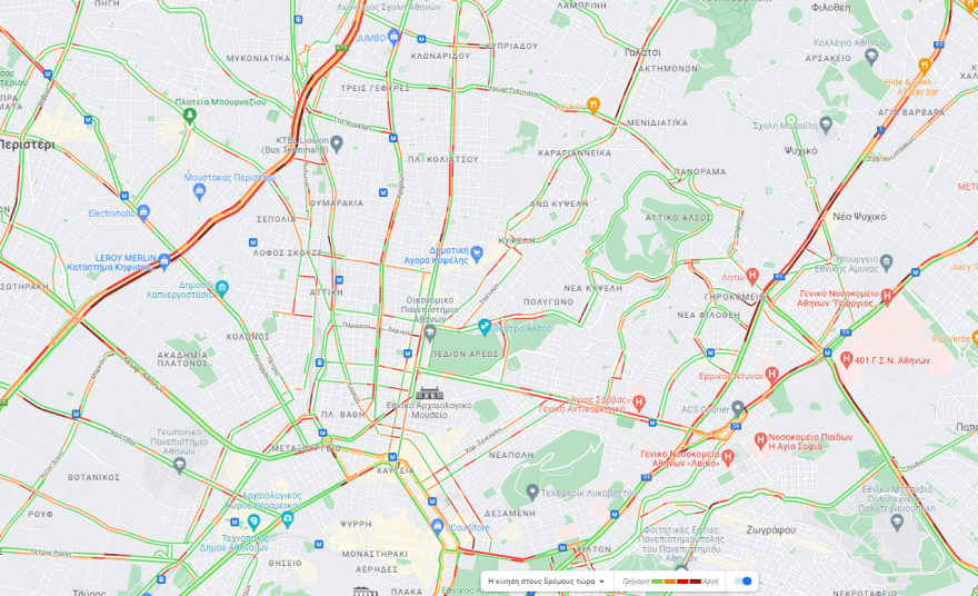 Κίνηση στους δρόμους: Μποτιλιάρισμα και σήμερα στους δρόμους - Κηφισός και Αττική Οδός στο «κόκκινο»