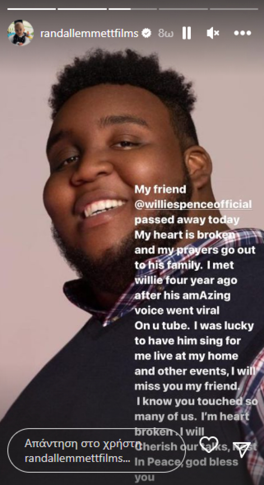 American Idol: Πέθανε στα 23 του ο φιναλίστ, Γουίλι Σπενς