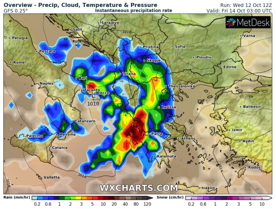 Καιρός: «Αγριεύει» από το βράδυ – Αυξημένος ο κίνδυνος για πλημμυρικά φαινόμενα
