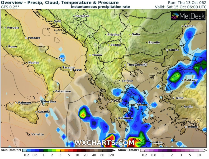Καιρός - Meteo: Αναβάθμιση της κακοκαιρίας - Πού θα είναι ισχυρά τα φαινόμενα με χαλάζι και κεραυνούς
