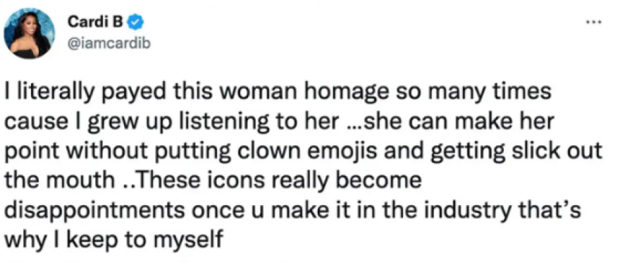 Cardi B για τη Μαντόνα: «Κάποια είδωλα εξελίσσονται σε πραγματική απογοήτευση»