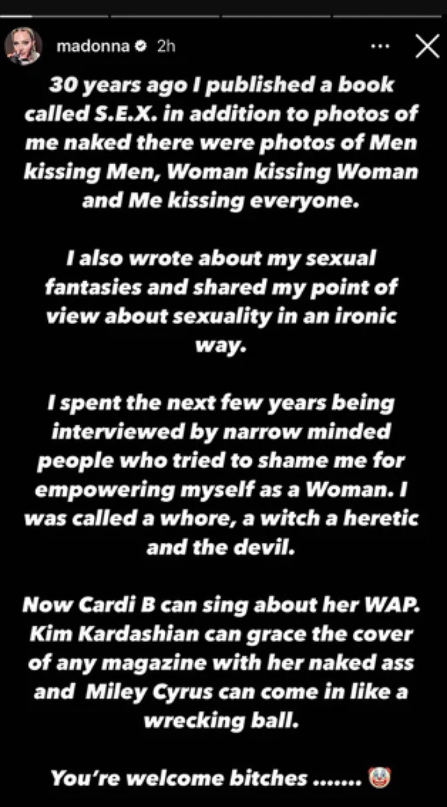 Cardi B για τη Μαντόνα: «Κάποια είδωλα εξελίσσονται σε πραγματική απογοήτευση»