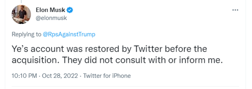 Κάνιε Γουέστ: Ο Έλον Μασκ αγόρασε το Twitter και του έδωσε πίσω τη «φωνή» του