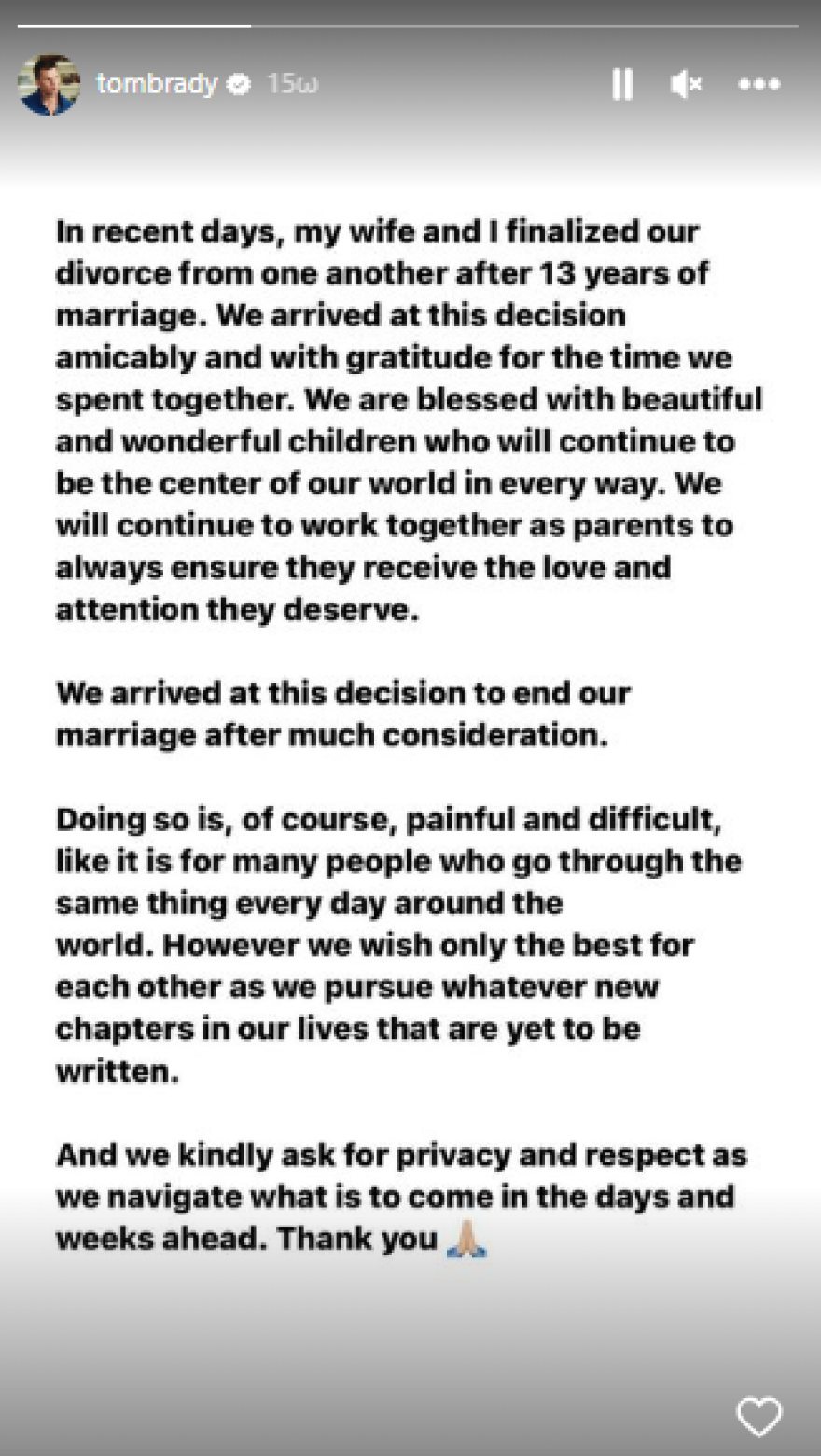 Ζιζέλ και Τομ Μπρέιντι: Και επίσημα χωρισμένοι - Οι ανακοινώσεις τους για το διαζύγιο