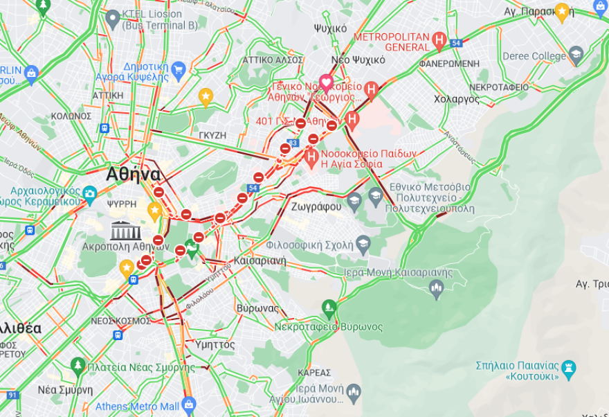 39ος Μαραθώνιος: Άνοιξαν οι δρόμοι στο κέντρο - Ομαλοποιείται η κυκλοφορία των οχημάτων 