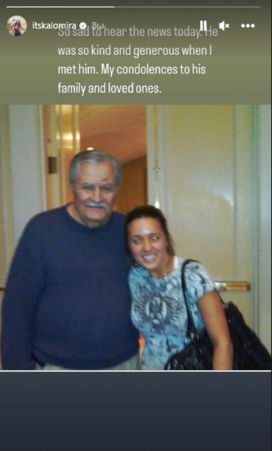 Καλομοίρα: Το κοινό στιγμιότυπο με τον πατέρα της Τζένιφερ Άνιστον και το «αντίο»