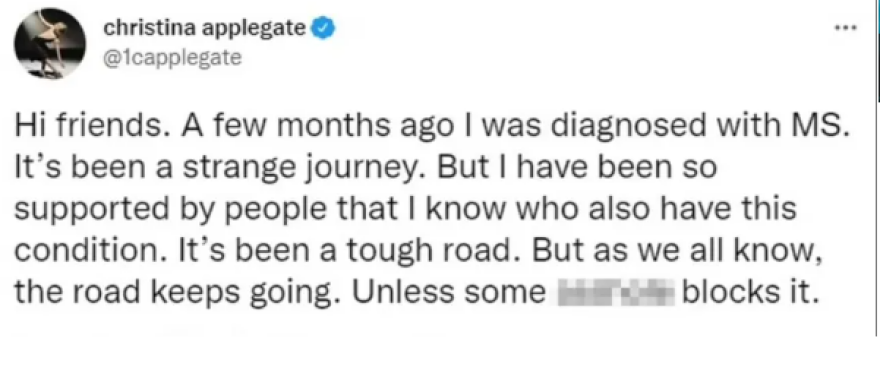 Κριστίνα Άπλγκεϊτ: Η σοκαριστική αλλαγή Άπλγκεϊτ από τη σκλήρυνση κατά πλάκας - Δείτε βίντεο