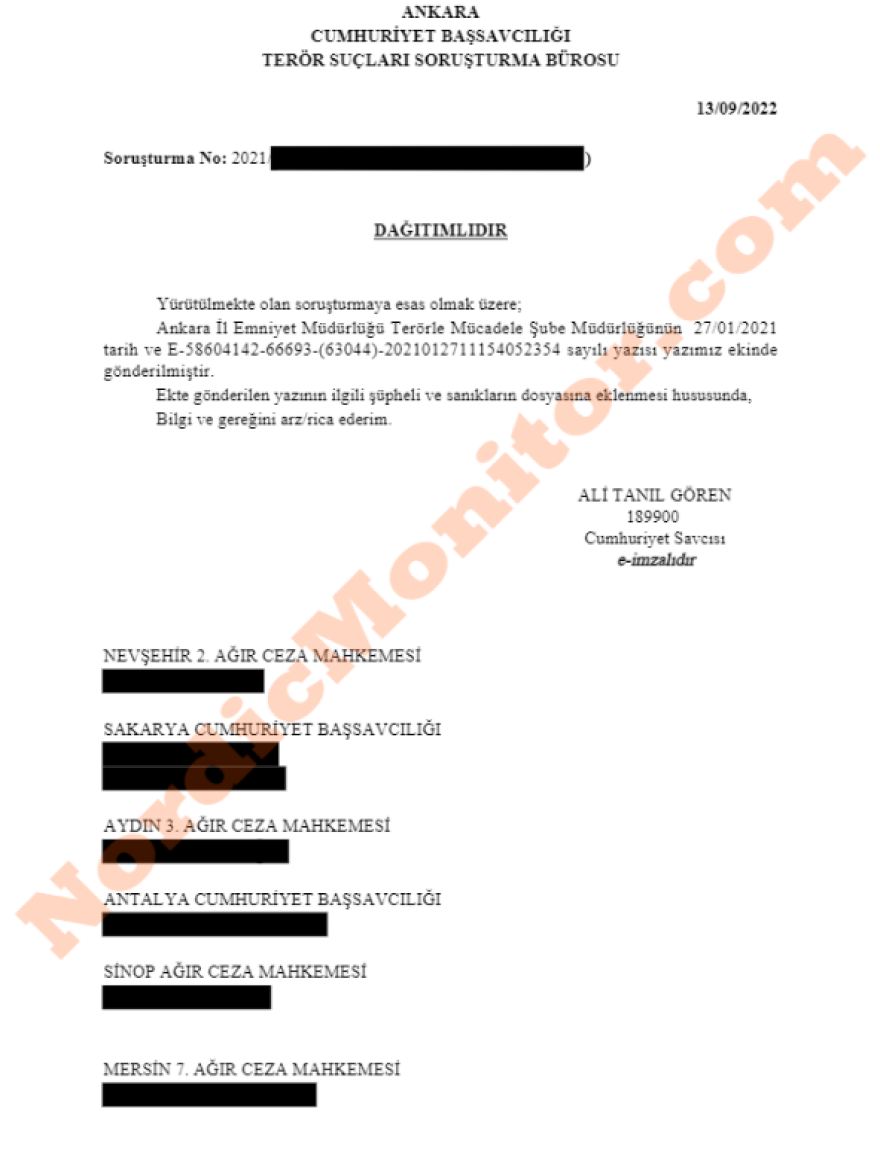 Nordic Monitor: Αστυνομικός της τουρκικής πρεσβείας στην Ελλάδα έψαχνε Γκιουλενιστές σε Αθήνα και Θεσσαλονίκη