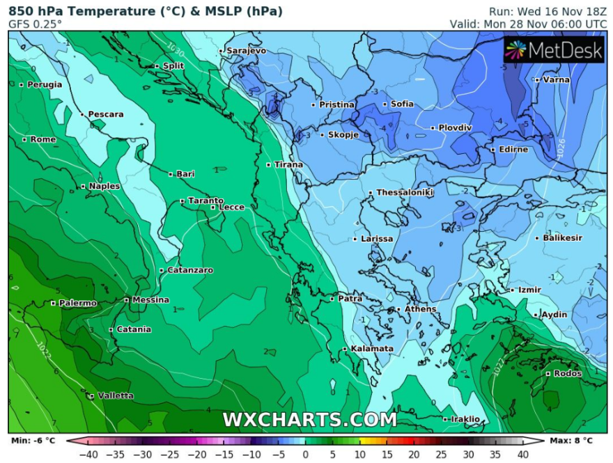 Καιρός: Επιδείνωση από τα βορειοδυτικά - Τρία «κύματα» κακοκαιρίας μέχρι το τέλος του μήνα