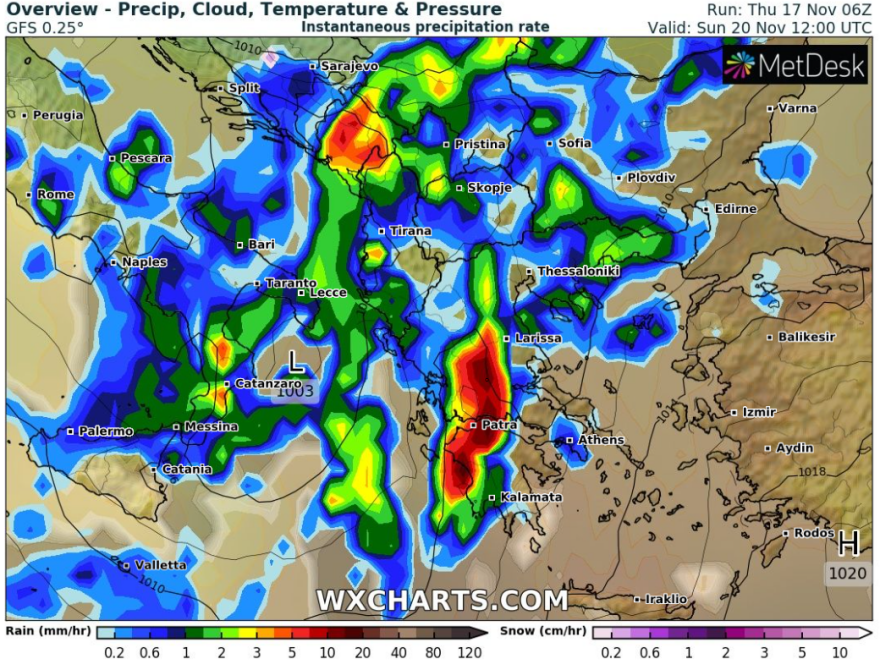 Καιρός: Η κακοκαιρία «Fobos» θα πλήξει και την Ελλάδα  μέσα στο Σαββατοκύριακο - Η εξέλιξή της σε χάρτες