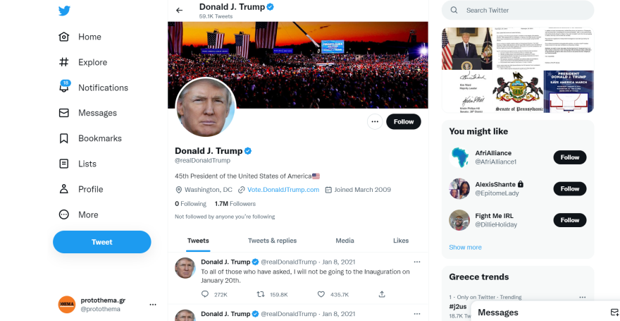 Είναι επίσημο, ο Μασκ επαναφέρει τον Τραμπ στο Twitter - «Ο λαός μίλησε»