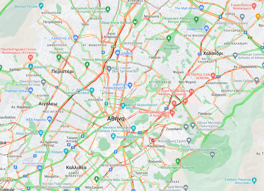 Καιρός - Κακοκαιρία Άριελ: Ισχυρή καταιγίδα στην Αττική - Προβλήματα στους δρόμους - Σύσκεψη στην Πολιτική Προστασία