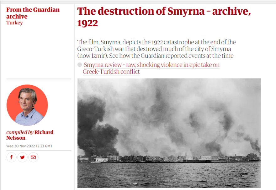 «Σμύρνη μου αγαπημένη»: Αφιέρωμα του Guardian, προβολές σε Ευρώπη και ΗΠΑ και εκνευρισμός της Τουρκίας