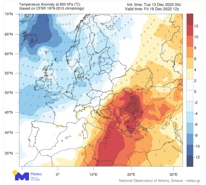 Καιρός - Λαγουβάρδος στο protothema: Οδεύουμε προς τα Χριστούγεννα με κοντομάνικα! - Τετραήμερο ακραίας ζέστης