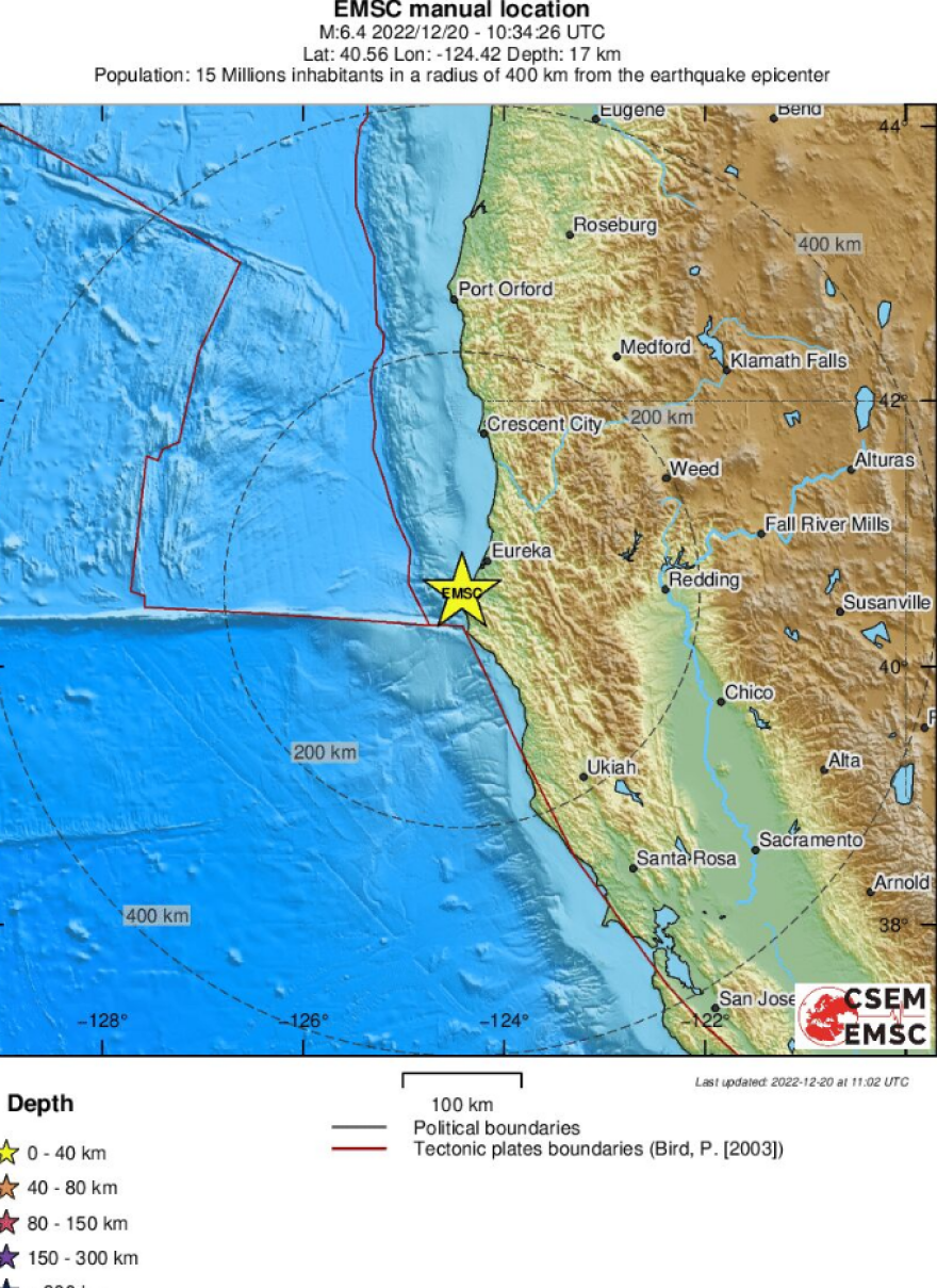 Σεισμός τώρα 6,4 Ρίχτερ στα ανοιχτά της Καλιφόρνια