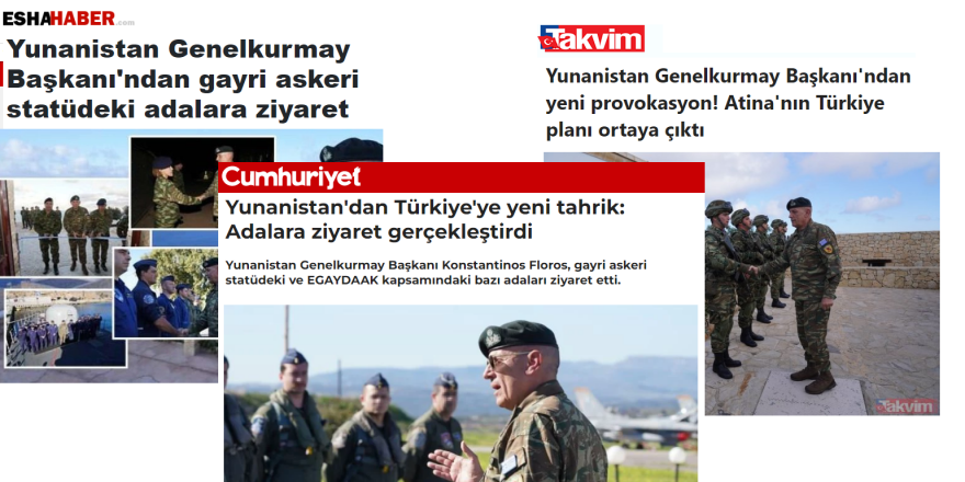 Tουρκικά ΜΜΕ στοχοποιουν τον Α/ΓΕΕΘΑ επειδή πήγε σε Γαύδο, Κάρπαθο, Καστελόριζο και Ρω 