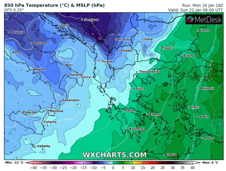 Καιρός: Ζέστη, σκόνη και ισχυροί νοτιάδες έως την Πέμπτη - Έρχεται τσουχτερό κρύο