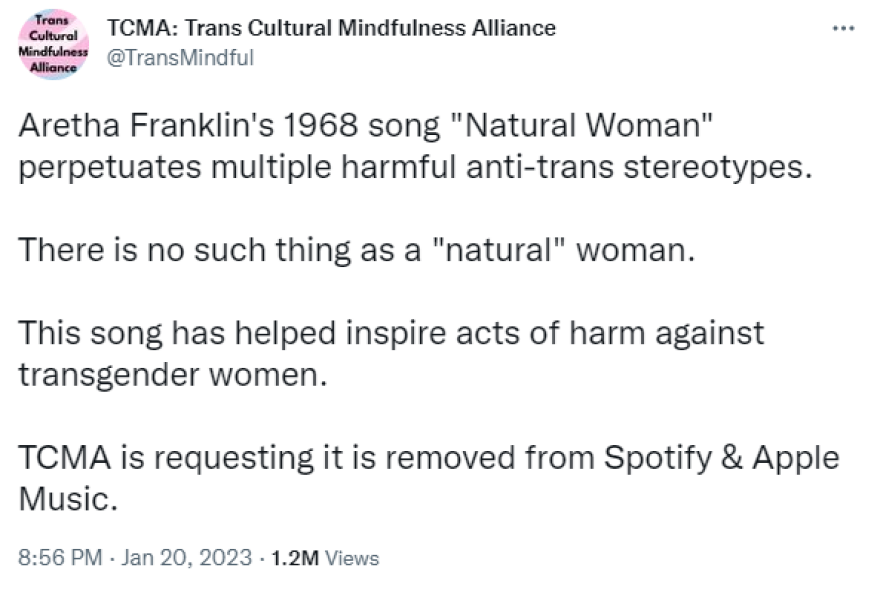 Αρίθα Φράνκλιν: Τα... γυρίζουν οι τρανς ακτιβιστές που ζήτησαν να αφαιρεθεί το «Natural Woman» από το Spotify