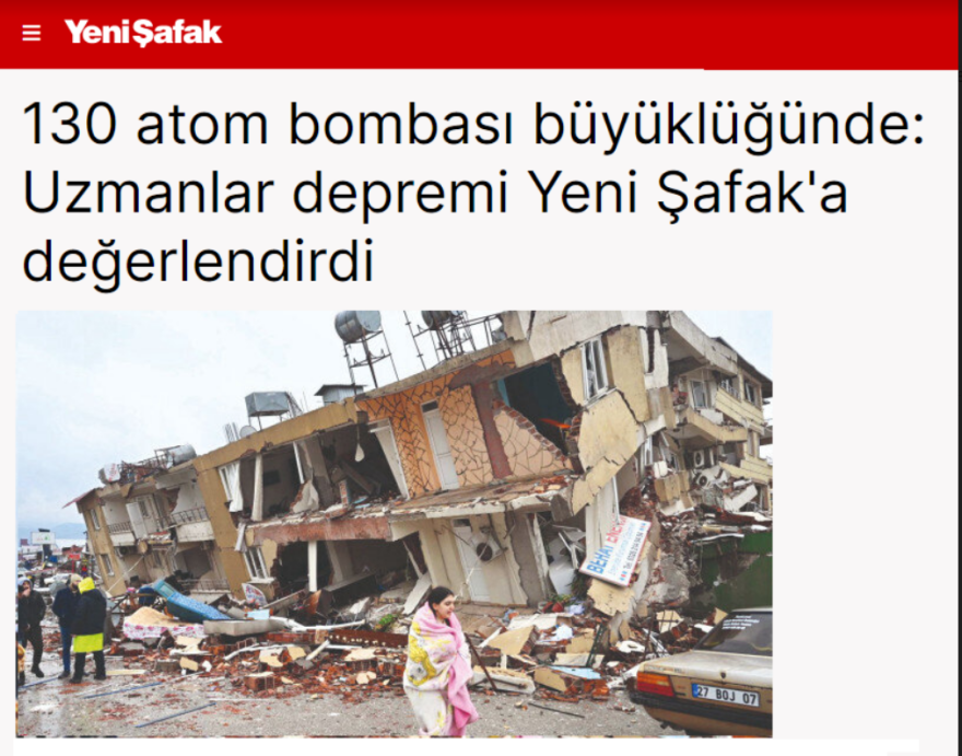 Τούρκοι ειδικοί: Σεισμός όπως 130 ατομικές βόμβες