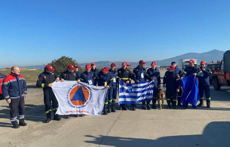 Σεισμός στην Τουρκία: Προσγειώθηκε στην Ελευσίνα το C-130 με το δεύτερο κλιμάκιο της ΕΜΑΚ για Τουρκία