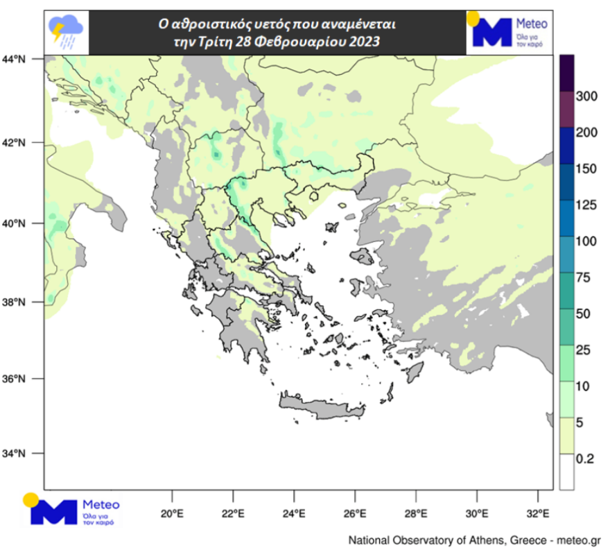 Καιρός: Λασποβροχές με αφρικανική σκόνη και υψηλές θερμοκρασίες