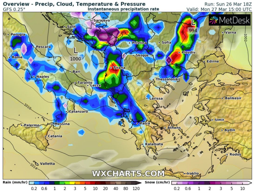Καιρός: Επιδείνωση από το μεσημέρι με βροχές και πτώση της θερμοκρασίας - Ποιες περιοχές θα επηρεαστούν