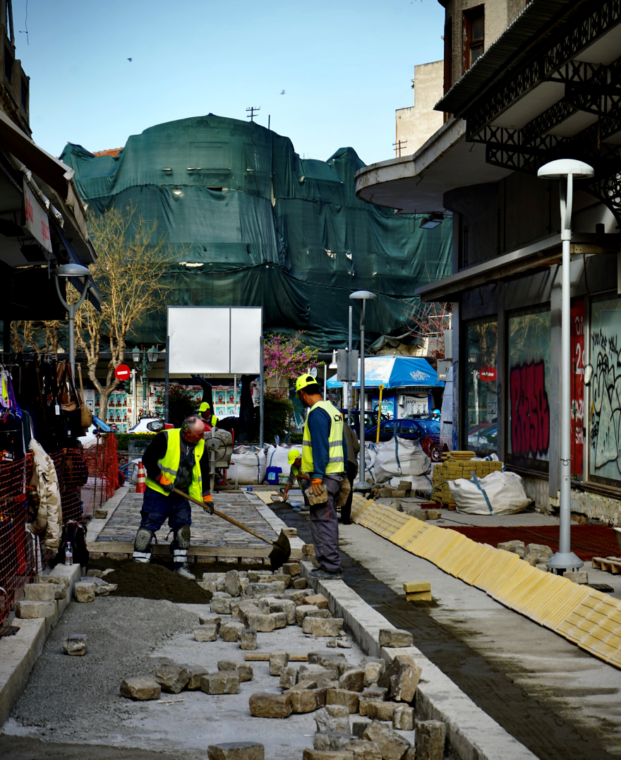 Θεσσαλονίκη: Σε εξέλιξη τα έργα στο Καπάνι - «Η παραδοσιακή αγορά της πόλης ανακτά την αίγλη της», δηλώνει ο Ζέρβας
