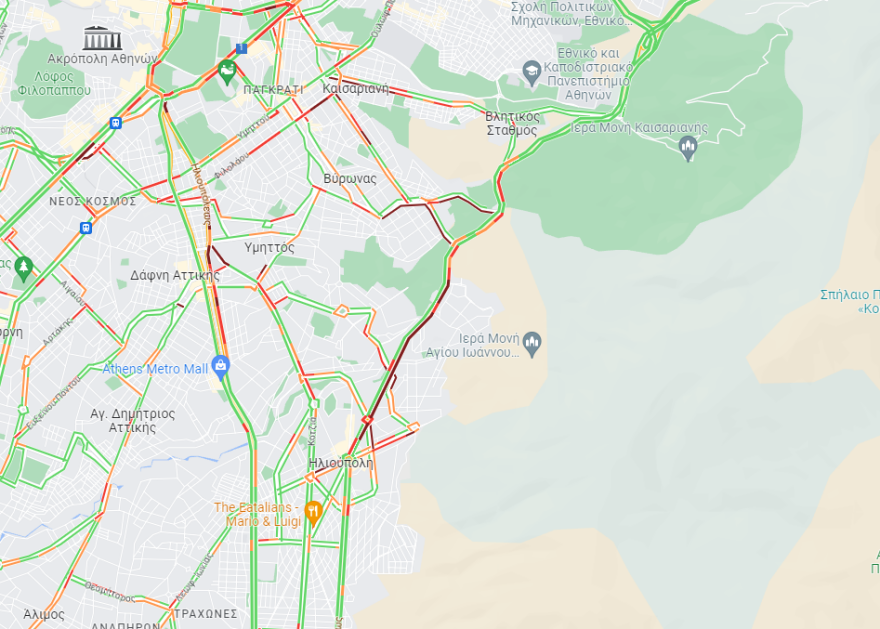 Κίνηση στους δρόμους: Καραμπόλα τεσσάρων ΙΧ στην Κατεχάκη - Μεγάλο μποτιλιάρισμα στην περιοχή 