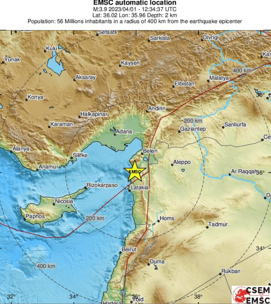 Σεισμός τώρα 4 Ρίχτερ στην Τουρκία
