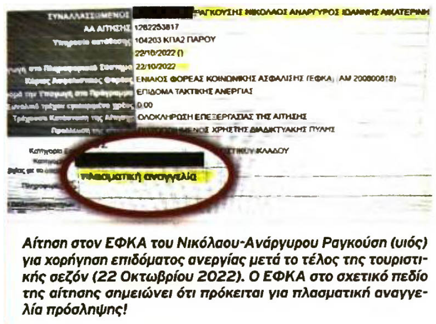 «Ο Ραγκούσης προσέλαβε εικονικά τα παιδιά του για να αυξάνει τα έξοδα της βίλας και να παίρνουν και επίδομα ανεργίας»-  Τι απαντά ο ίδιος