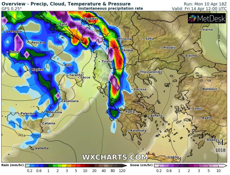 Καιρός: Άστατος μέχρι τη Μεγάλη Τετάρτη - Πού θα βρέξει το Πάσχα