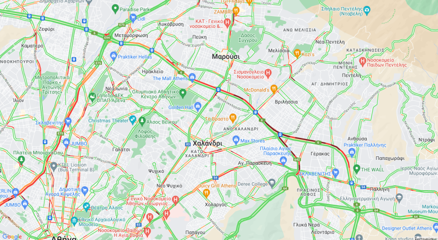 Eξοδος για το Πάσχα: Προβλήματα στην Αθηνών Κορίνθου - Live η κίνηση