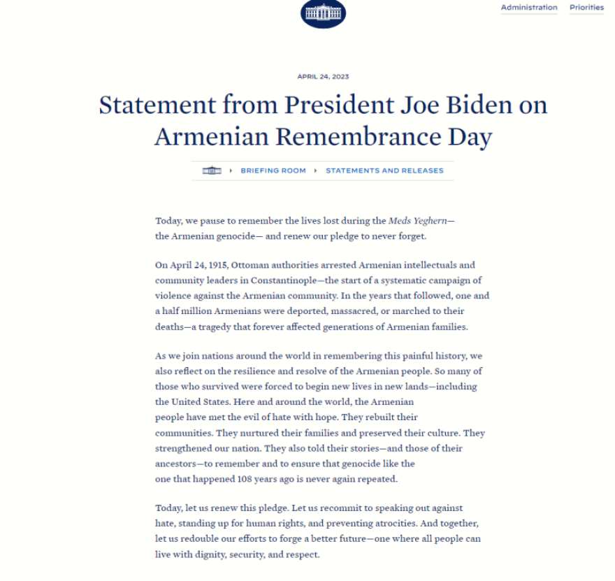 Τσαβούσογλου: Επίθεση σε Μπάιντεν - Τον είπε «πολιτικό τσαρλατάνο» για δήλωση με αφορμή τη Γενοκτονία των Αρμενίων