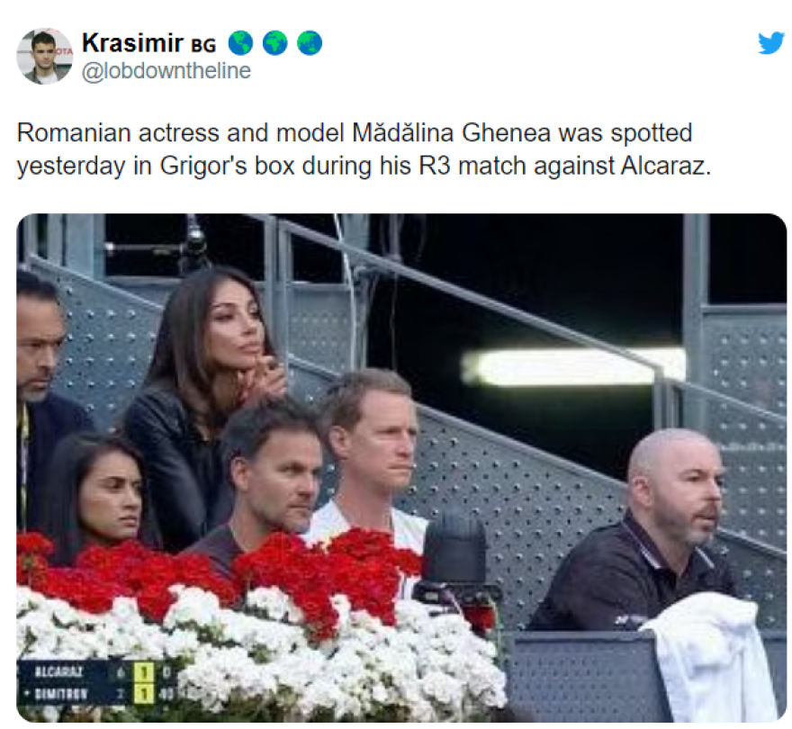  Γκενέα-Ντιμιτρόφ: Ζευγάρι με τον πρώην της Σαράποβα η Ρουμάνα «σεξοβόμβα»