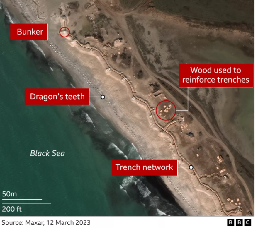 Πόλεμος στην Ουκρανία: Δορυφορικές εικόνες αποκαλύπτουν τα οχυρά των Ρώσων