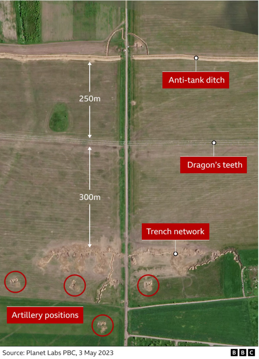 Πόλεμος στην Ουκρανία: Δορυφορικές εικόνες αποκαλύπτουν τα οχυρά των Ρώσων
