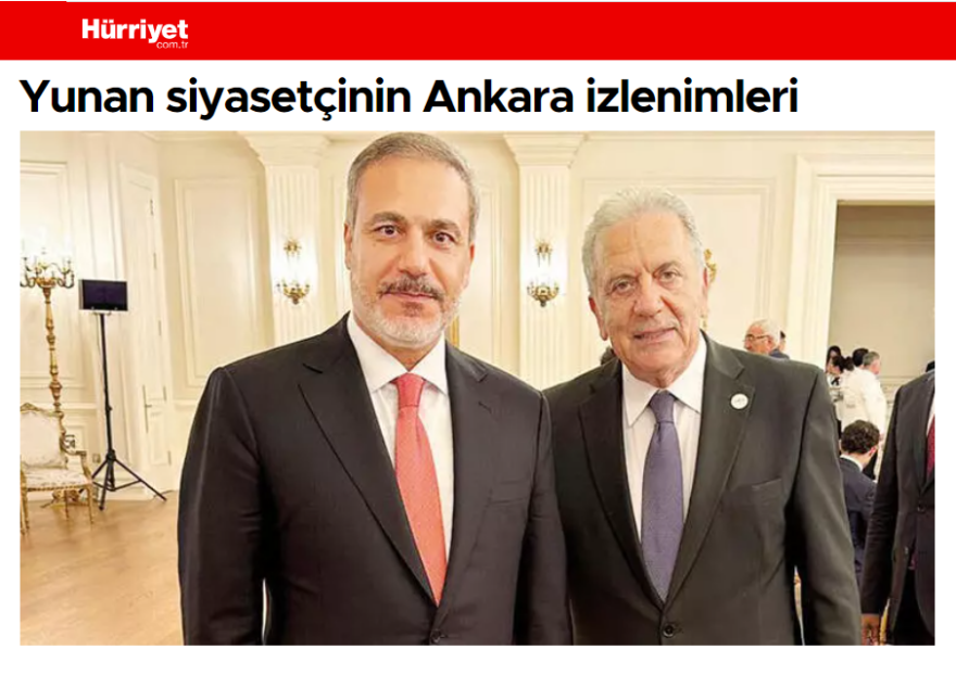 Τουρκία: Η εφημερίδα Hurriyet για τις εντυπώσεις Αβραμόπουλου από τη νέα κυβέρνηση Ερντογάν