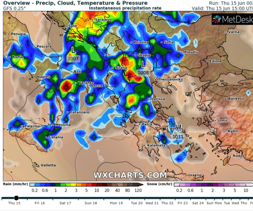 Καιρός: Τριήμερη κακοκαιρία προ των πυλών με βροχές και τοπικά ισχυρές καταιγίδες - Ποιες περιοχές θα «χτυπηθούν» και πότε