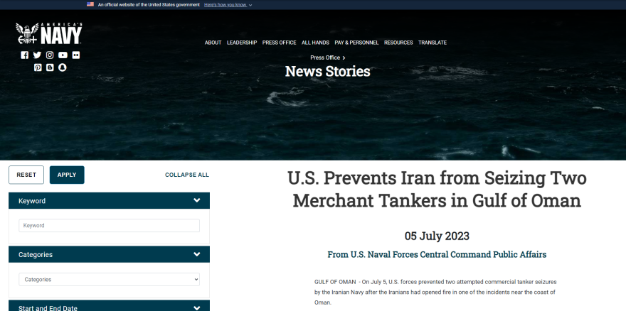 Θρίλερ στον Κόλπο του Ομάν: Οι Ιρανοί επιχειρούν να καταλάβουν το ελληνόκτητο τάνκερ - Δείτε βίντεο