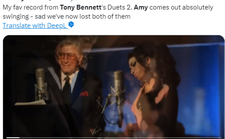 Τόνι Μπένετ: Ξανά viral το αξέχαστο ντουέτο με την Έιμι Γουάινχαουζ - «Τώρα τραγουδάτε μαζί από εκεί ψηλά»