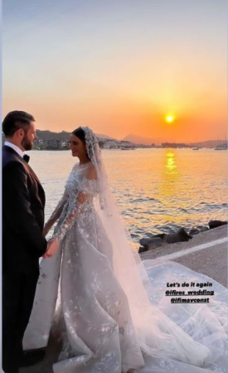 Πόρος: «Βούλιαξε» το νησί για τον γάμο του επιχειρηματία Σπύρου Σκληρού με την Ιφιγένεια Μαυροκορδάτου