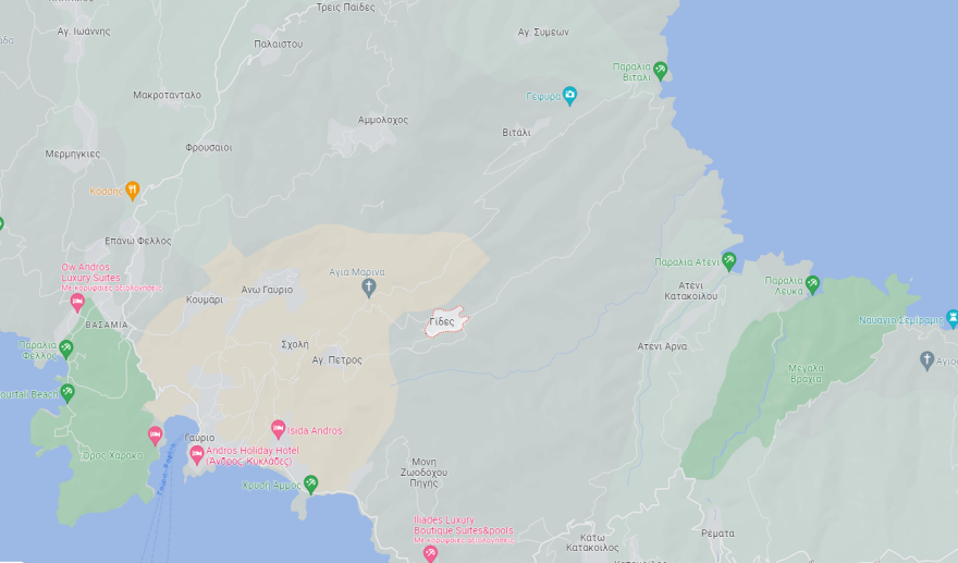 Φωτιά στην Άνδρο - Μήνυμα 112 για εκκένωση του χωριού Γίδες
