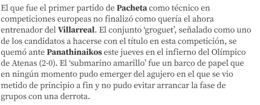 Ισπανικά ΜΜΕ για την ήττα της Βιγιαρεάλ από τον ΠΑΟ: «Το κίτρινο υποβρύχιο ήταν ένα χάρτινο πλοίο»