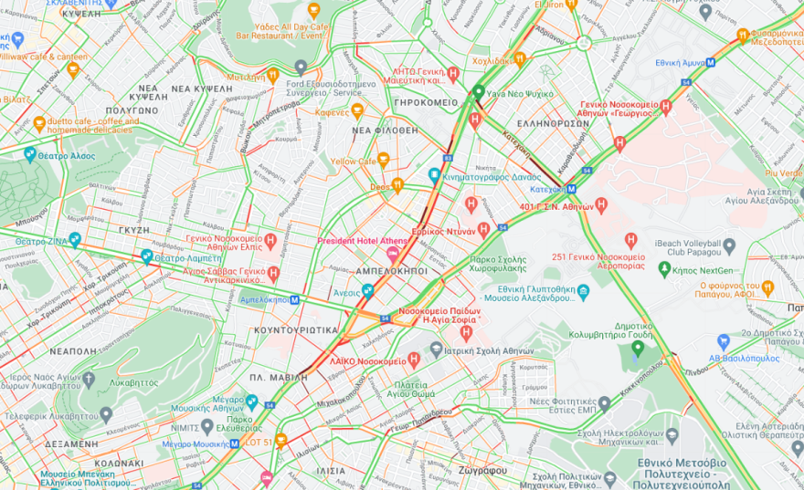 Κηφισίας: Μετά από 6 ώρες έληξε η «Οδύσσεια» των οδηγών - «Κόλλησαν» μετά από τροχαίο (βίντεο)